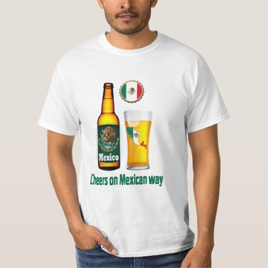 メキシコビールワイシャツ Tシャツ (正面)