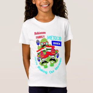 メキシコファミリーグループバケーションおもしろいパーソナライズされ Tシャツ