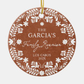 メキシコファミリー懇親会フォトオーナメント セラミックオーナメント (正面)