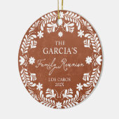 メキシコファミリー懇親会フォトオーナメント セラミックオーナメント (左)