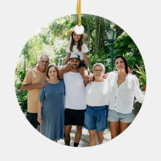 メキシコファミリー懇親会フォトオーナメント セラミックオーナメント (裏面)