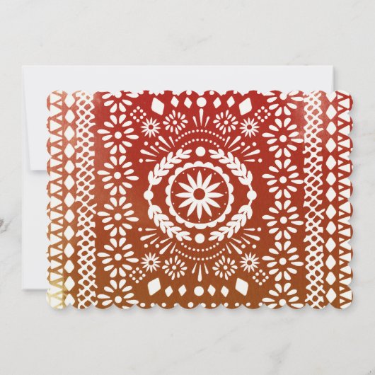 メキシコフィエスタカップルシャワー招待状 招待状 (裏面)