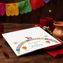 メキシコフィエスタサボテン1歳の誕生日 スタンダードカクテルナプキン