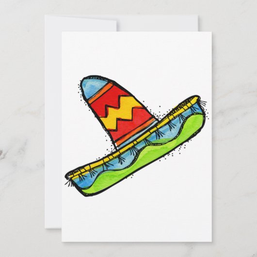 メキシコフィエスタシンコデマヨ招待状白 招待状 (裏面)