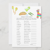 メキシコフィエスタタコゲーム 招待状 (正面)