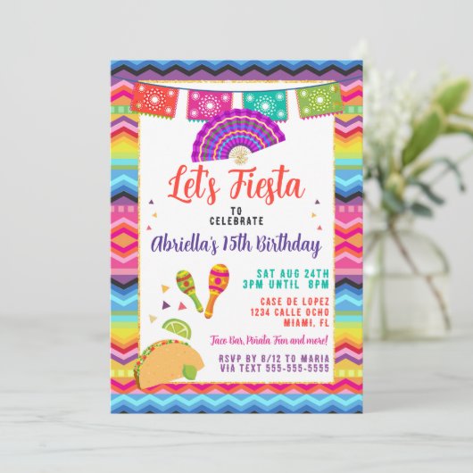 メキシコフィエスタタコパーティー 招待状 (スタンド正面)