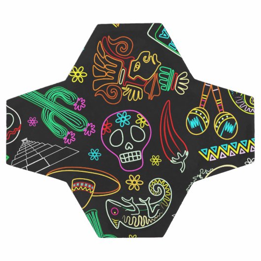 メキシコフィエスタパターン サッカーボール (フラット)