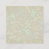 メキシコフィエスタパターン スクエア名刺 (裏面)