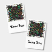 メキシコフィエスタパターン バッジ (Front & Back)