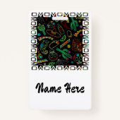 メキシコフィエスタパターン バッジ (裏面)