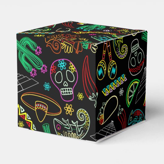 メキシコフィエスタパターン フェイバーボックス (裏面サイド)