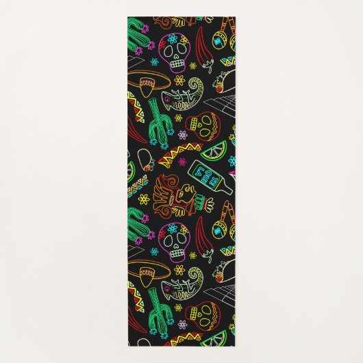 メキシコフィエスタパターン ヨガマット (正面)