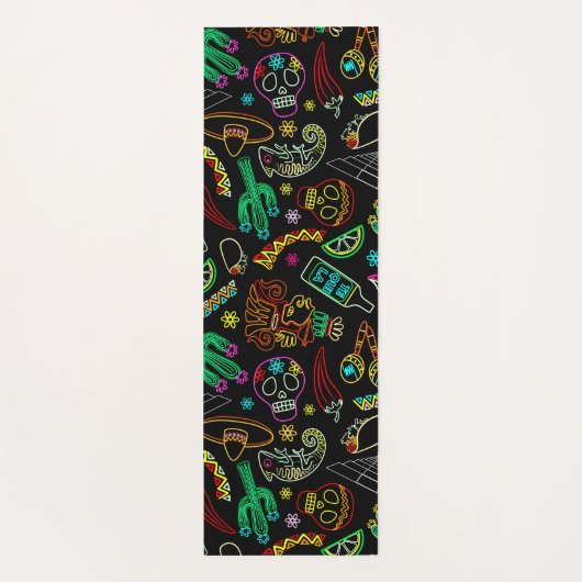 メキシコフィエスタパターン ヨガマット (裏面)