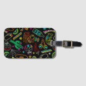 メキシコフィエスタパターン ラゲッジタグ (正面横)