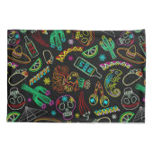 メキシコフィエスタパターン 枕カバー (裏面)