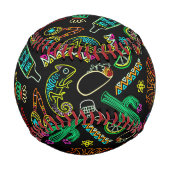 メキシコフィエスタパターン 野球ボール (正面)