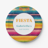 メキシコフィエスタパペルピカドベビーシャワー ペーパープレート (正面)