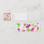 メキシコフィエスタパーティーソンブレロサグアロライムペッパーズ スキニー名刺 (正面/裏面)