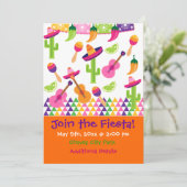 メキシコフィエスタパーティーソンブレロサグアロ招待状 招待状 (スタンド正面)