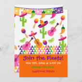メキシコフィエスタパーティーソンブレロサグアロ招待状 招待状 (正面/裏面)