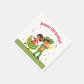 メキシコフィエスタヒスパニック子供の誕生日パーティーナプキン スタンダードカクテルナプキン (角)