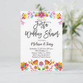 メキシコフィエスタフローラウェディングシャワー招待状 招待状 (スタンド正面)