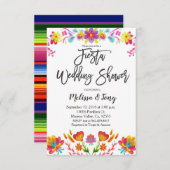 メキシコフィエスタフローラウェディングシャワー招待状 招待状 (正面/裏面)