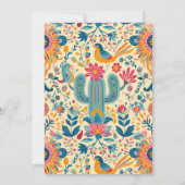 メキシコフィエスタフローラブライダルシャワー招待 招待状 (裏面)