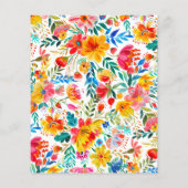 メキシコフィエスタフローラ予算誕生日招待状 (裏面)