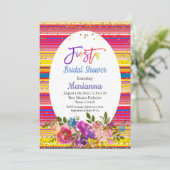 メキシコフィエスタブライダルシャワーパーティの招待状 招待状 (スタンド正面)