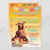 メキシコフィエスタランジェリーシャワー招待状 招待状 (正面/裏面)