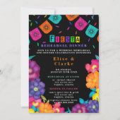 メキシコフィエスタヴィヴィヴィッド花模様リハーサルディナー 招待状 (正面)