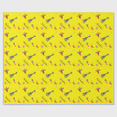 メキシコフィエスタ名前をカスタムする誕生日ラッピング紙 ラッピングペーパー (フラット)