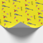 メキシコフィエスタ名前をカスタムする誕生日ラッピング紙 ラッピングペーパー (角)