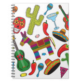 メキシコフェスタのパーティーのイメージ ノートブック (正面)