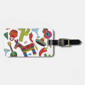 メキシコフェスタのパーティーのイメージ ラゲッジタグ (正面横)