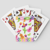 メキシコフェスタのパーティーのソンブレロのサグアロのライムのコショウ トランプ (裏面)