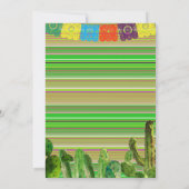 メキシコフェスタのパーティーのバースデー・カード 招待状 (裏面)