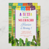 メキシコフェスタのパーティーのバースデー・カード 招待状 (正面/裏面)