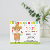 メキシコフェスタの子供の誕生日のパーティの招待状 招待状 (スタンド正面)