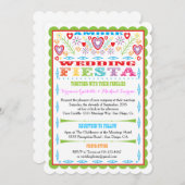 メキシコフェスタの結婚式の発表の招待状 招待状 (正面/裏面)