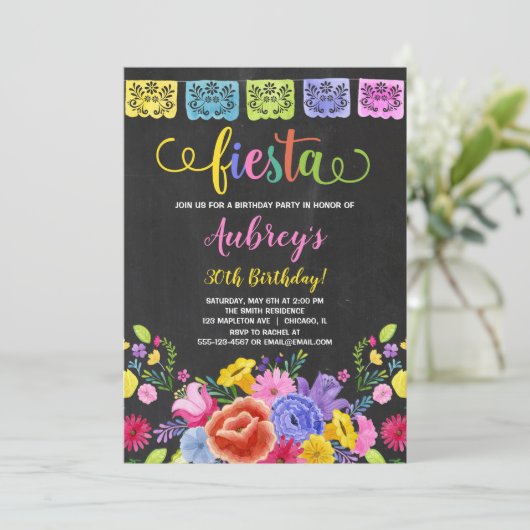 メキシコフェスタの誕生会 招待状 (スタンド正面)