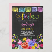 メキシコフェスタの誕生会 招待状 (正面/裏面)