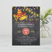 メキシコフェスタの退職パーティーの黒板 招待状 (スタンド正面)