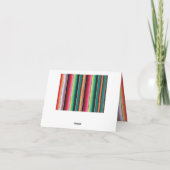 メキシコフェスタはメッセージカードのフェイクなグリッター感謝していしています サンキューカード (裏面)