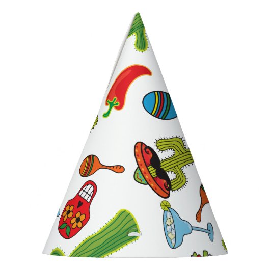 メキシコフェスタアイコンパーティーの帽子 パーティーハット (左)
