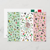 メキシコフェスタ – メキシコポストカード国旗 ポストカード (正面/裏面)