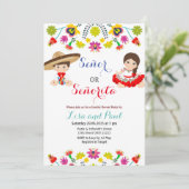 メキシコフェスタSeñorかSeñoritaの性は明らかにします 招待状 (スタンド正面)