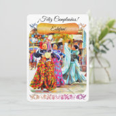 メキシコフェスティバルダンサー2549誕生日カード サンキューカード (スタンド正面)