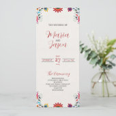 メキシコフォークアーカラフルトフローラ結婚フィエスタ プログラム (スタンド正面)